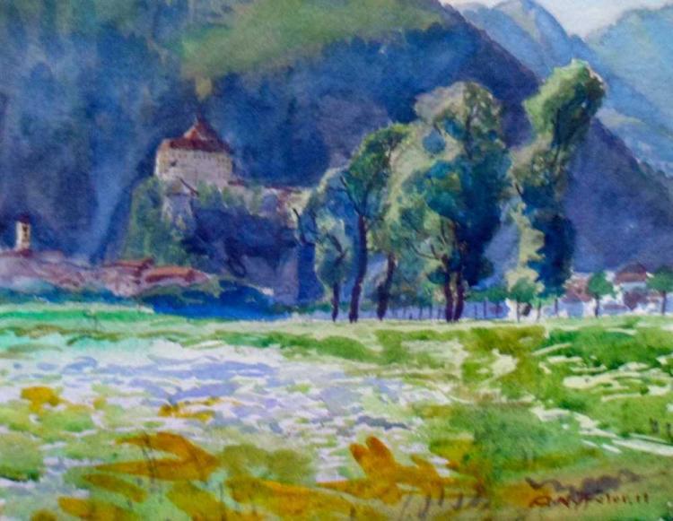 In Sargans, auf der Rückreise von München
