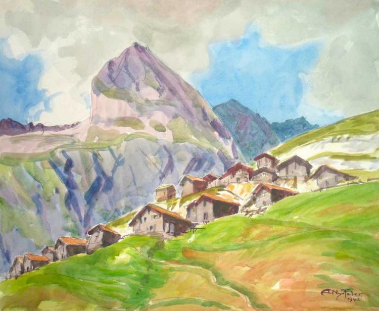 Baltschiedertal, Erlalpe mit Wiwannehorn