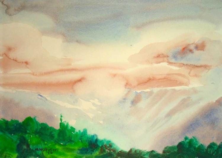 Wolkenbänke Lötschental