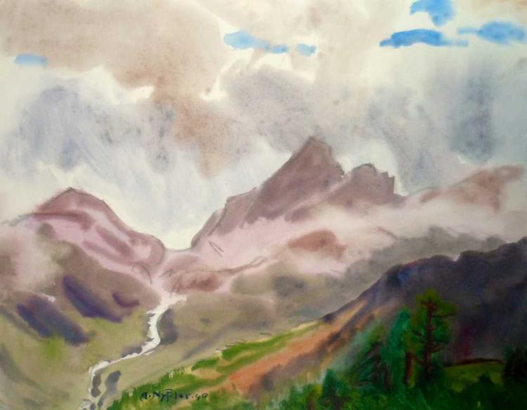 Restipass mit Wolken
