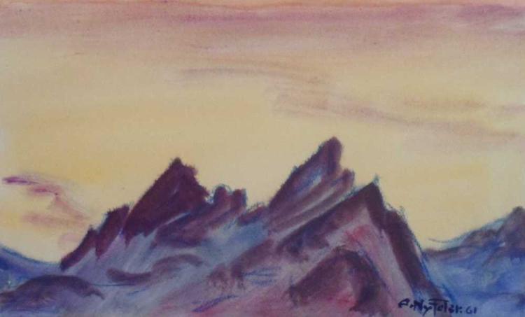 Abend am Restirothorn und Mannlihorn