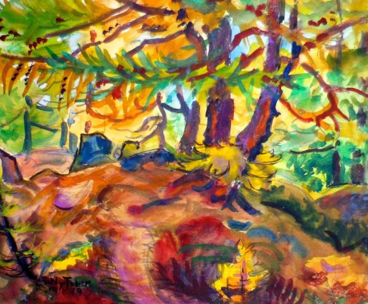 Gletscheralp, Herbst im Wald