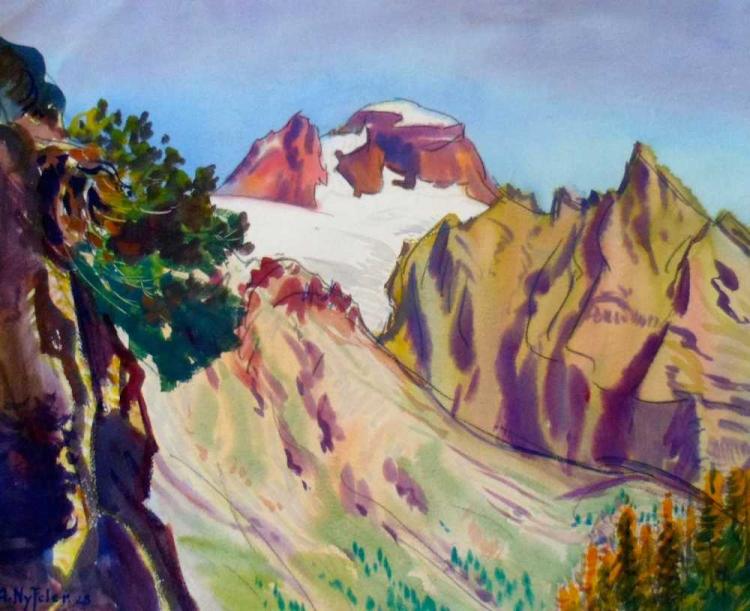 Tschingelhorn von Bietschhornhütte aus